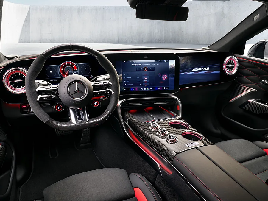 O centro de controlo da performance: O interior do novo Mercedes-AMG GT Coupé de 4 portas